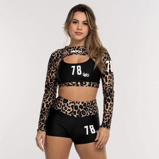 CASACO CROPPED FITDANCE PRETO