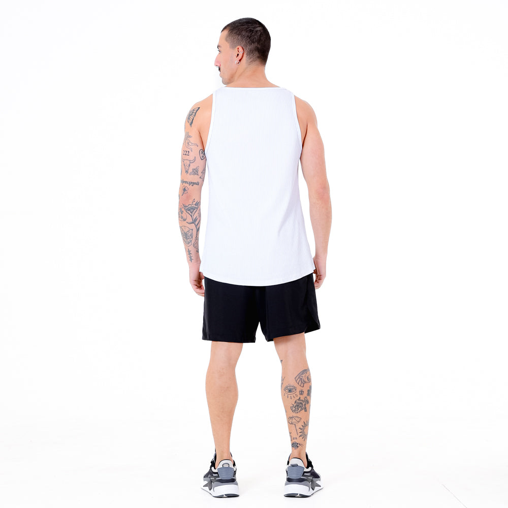 REGATA CANELADA ESSENTIALS BRANCO