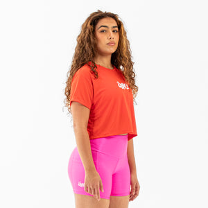 CROPPED FITDANCE CHROMA VERMELHO