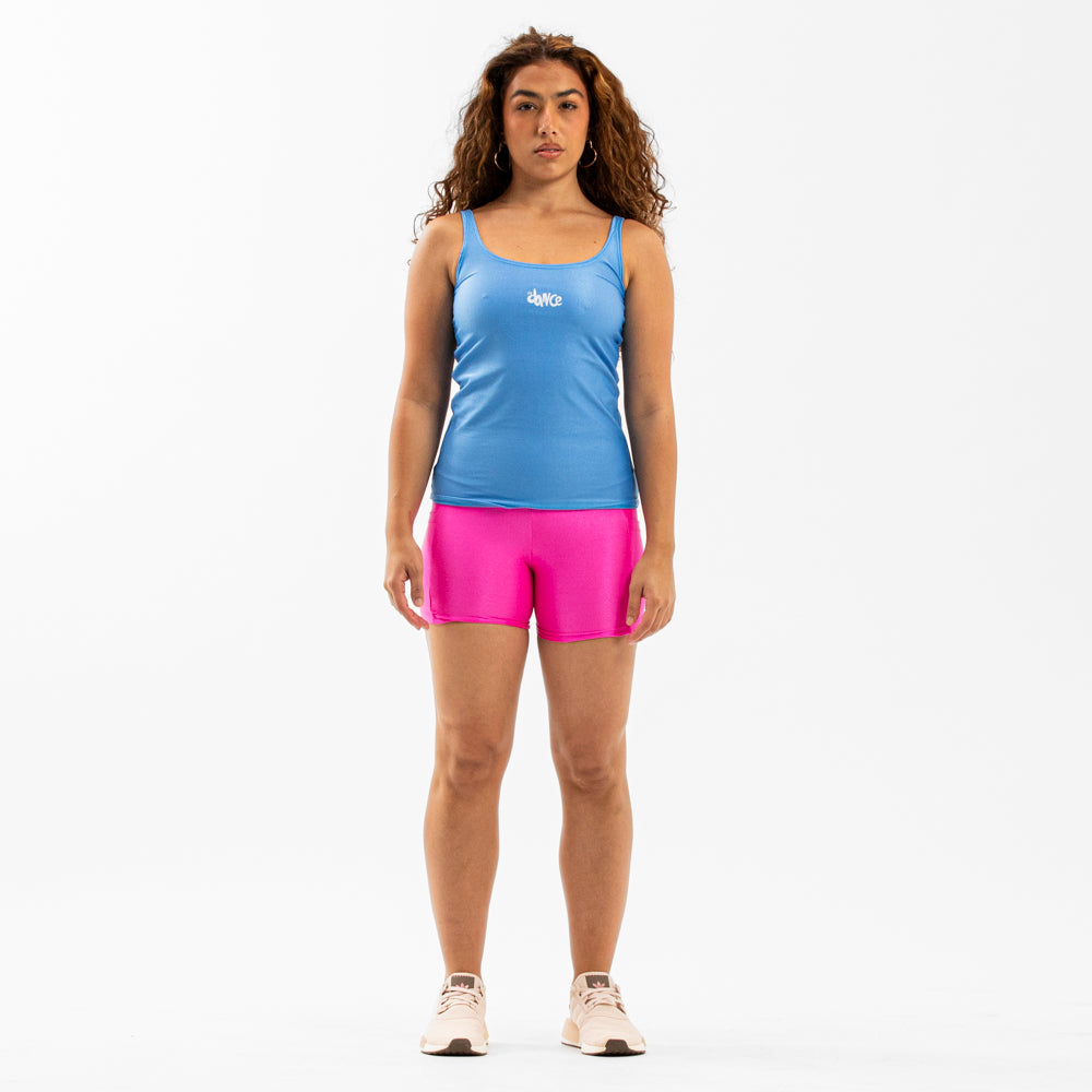 REGATA ALÇA FINA FITDANCE CHROMA AZUL