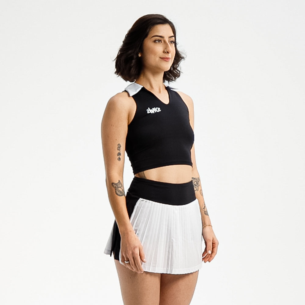 CROPPED POLO FITDANCE SPORT PRETO
