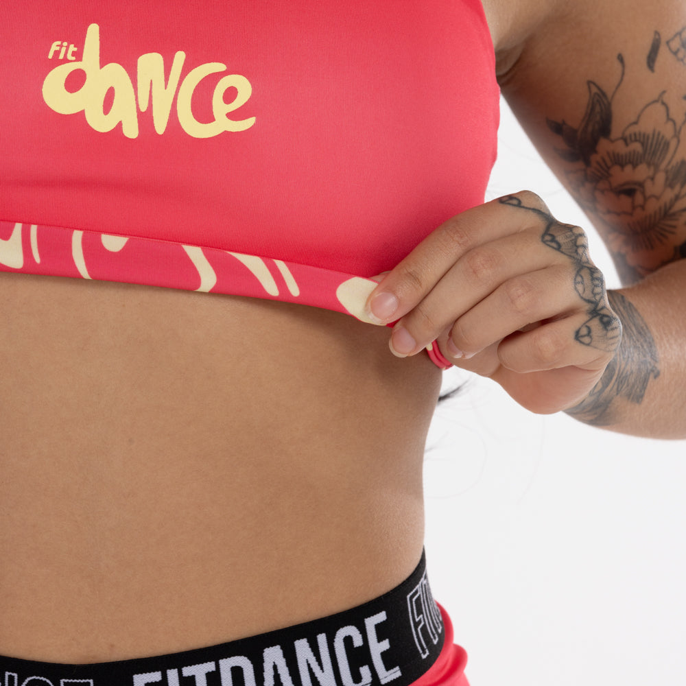 TOP REGATA DUPLA FACE FITDANCE ROSA