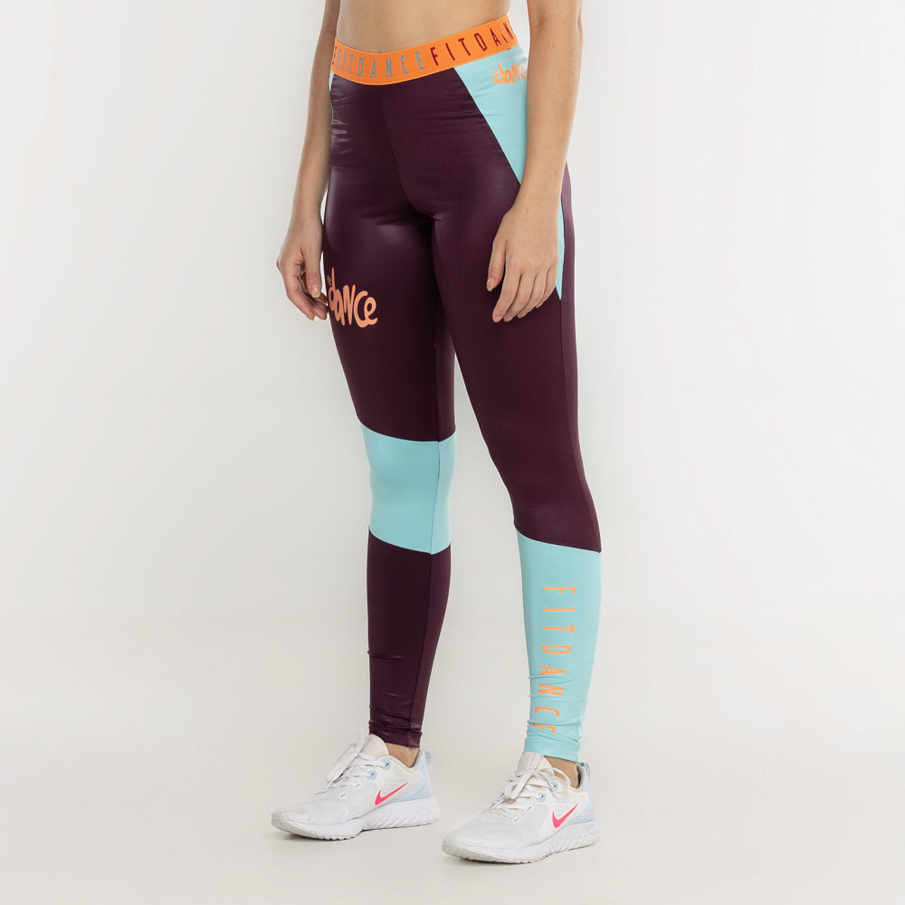 LEGGING ELASTICO RECORTE FITDANCE ROXO