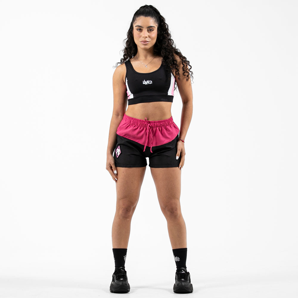 SHORTS RUN FITDANCE SPORT PRETO