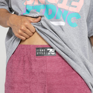 CALÇA AVELUDADA FTDNC ROSA PINK