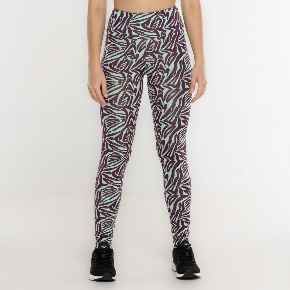 CALÇA LEGGING ZEBRADO FITDANCE ROXO