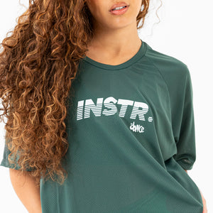 CAMISETA RAGLAN INSTRUCTOR FITDANCE CHROMA VERDE