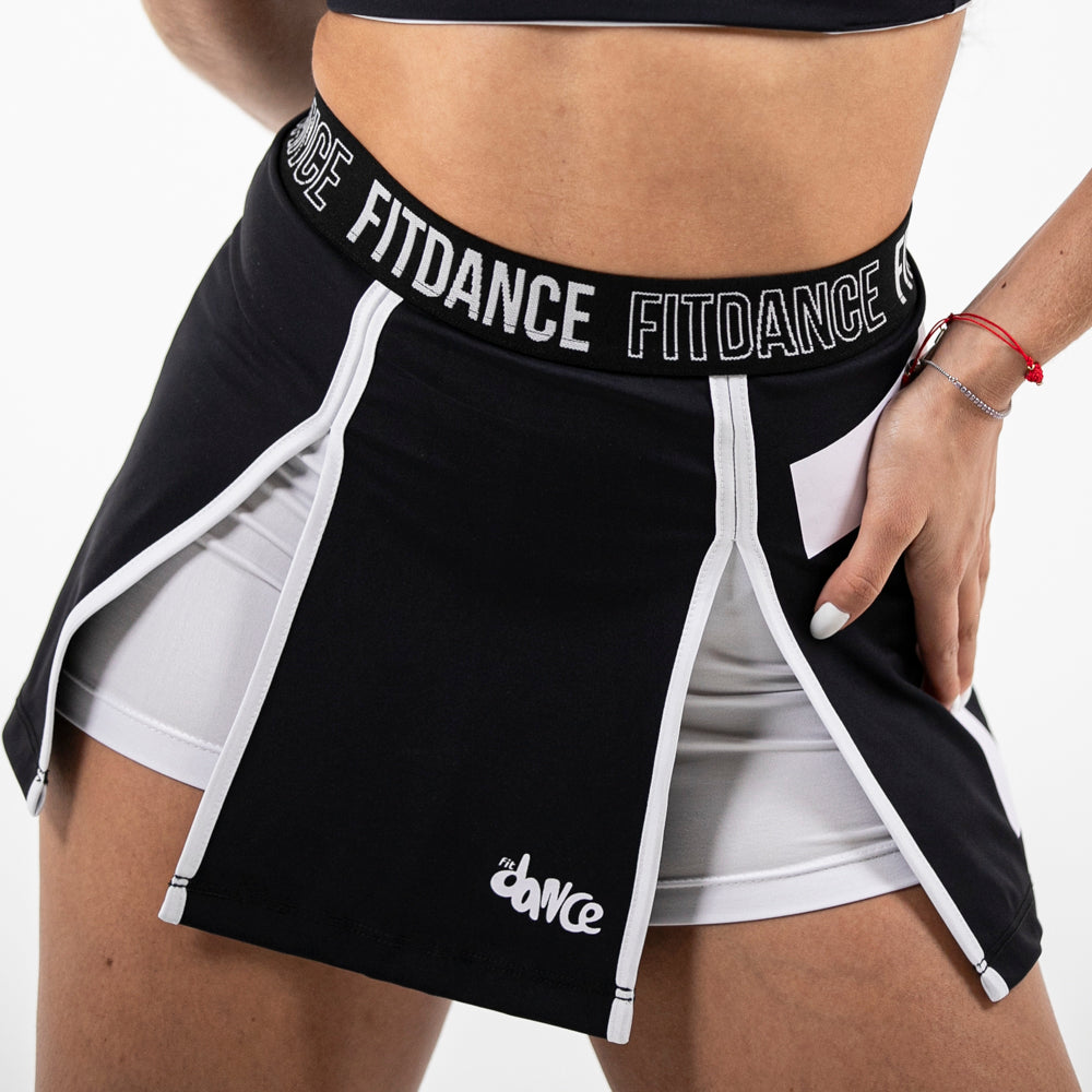 SHORTS SAIA BEATS FITDANCE PRETO