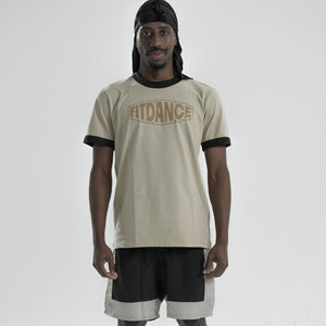 CAMISETA INVERSE FITDANCE RACE BEGE