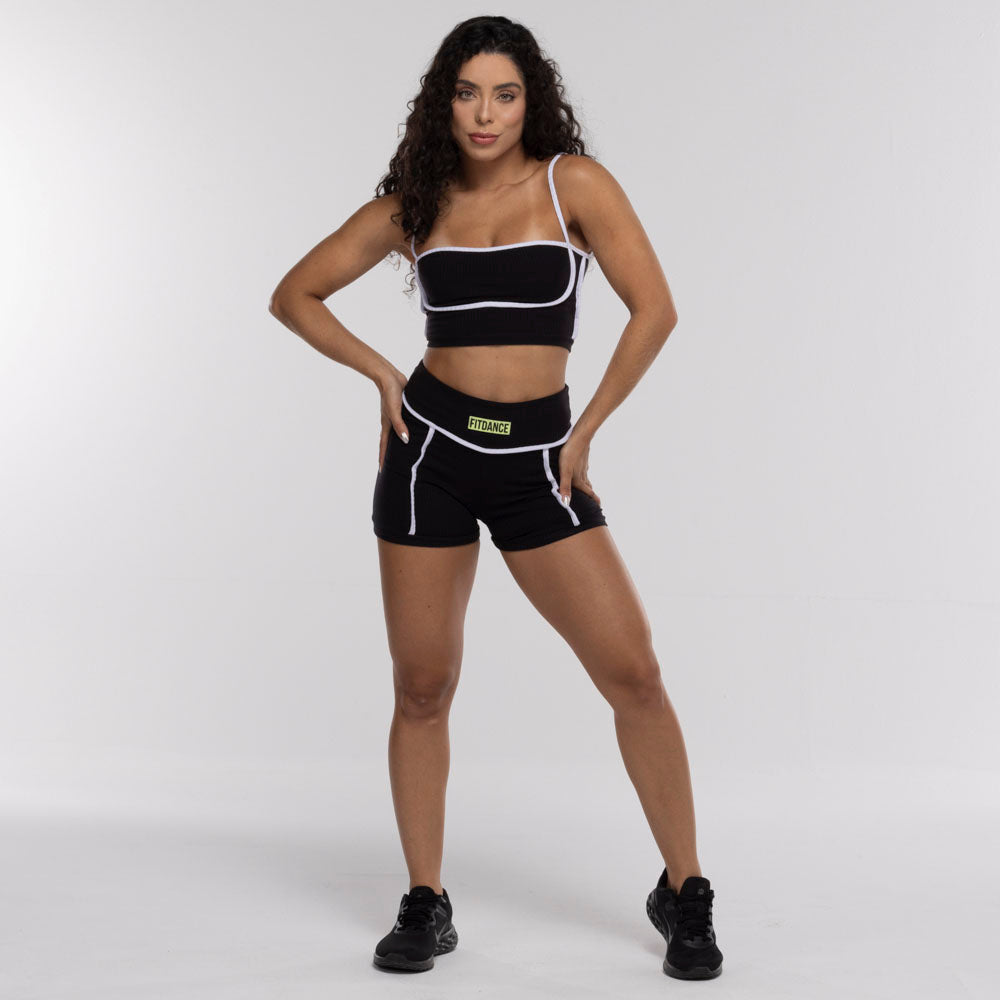 SHORTS VIES FITDANCE PRETO