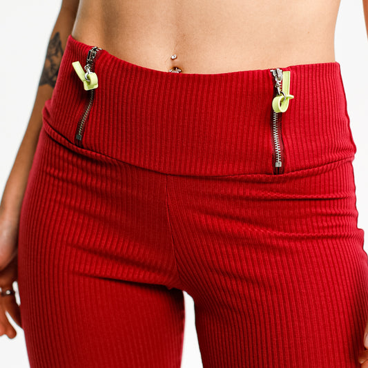 LEGGING ZÍPER FITDANCE PL VINHO