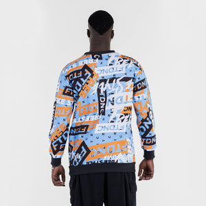 MOLETOM LOGOS FTDNC AZUL