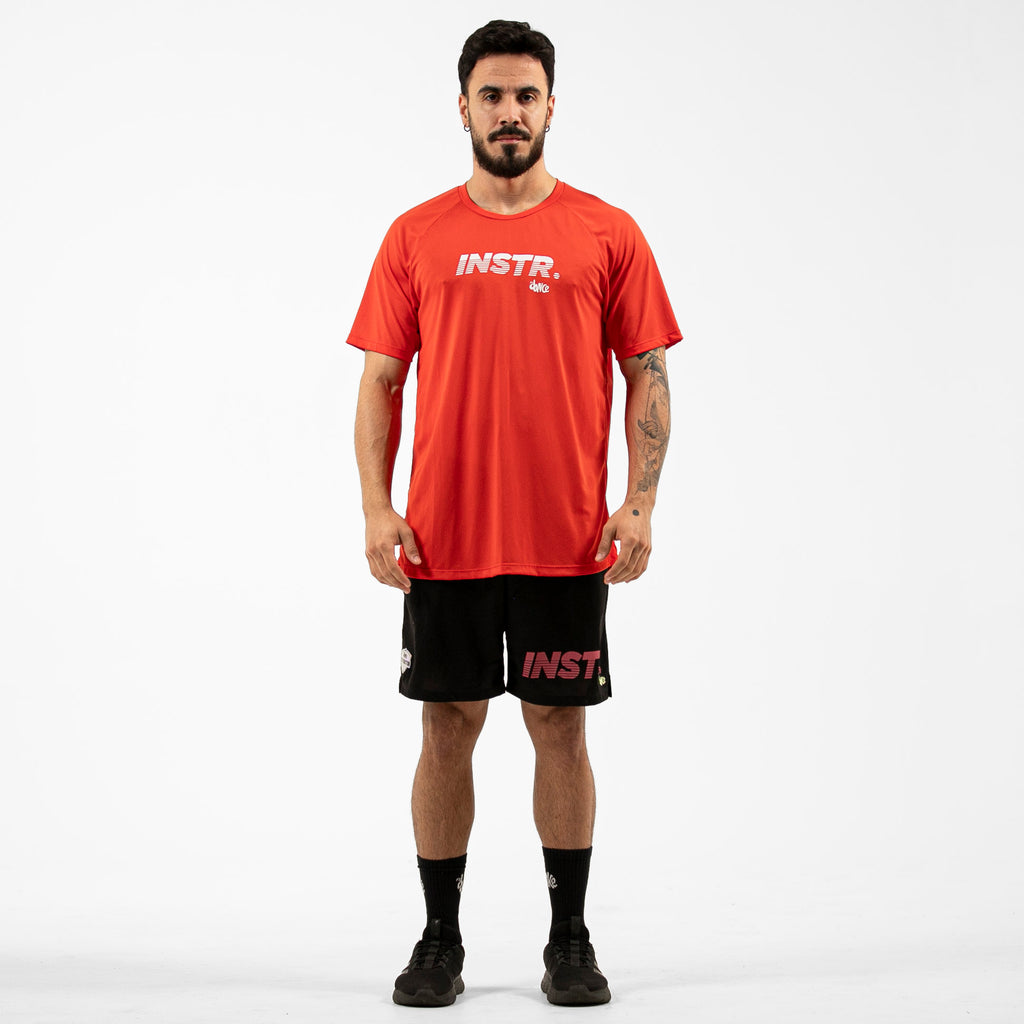 CAMISETA RAGLAN INSTRUCTOR FITDANCE CHROMA VERMELHO