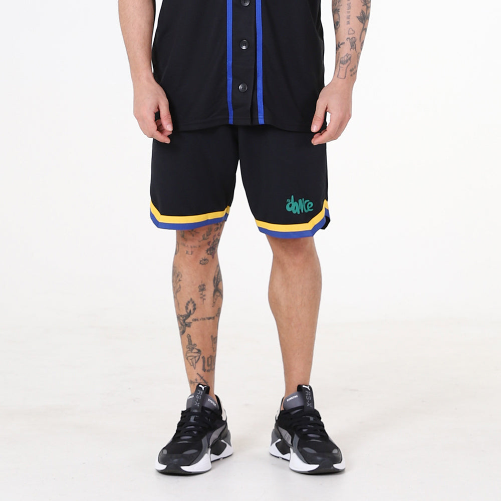 BERMUDA BASQUETE CUSTOM FITDANCE PRETO