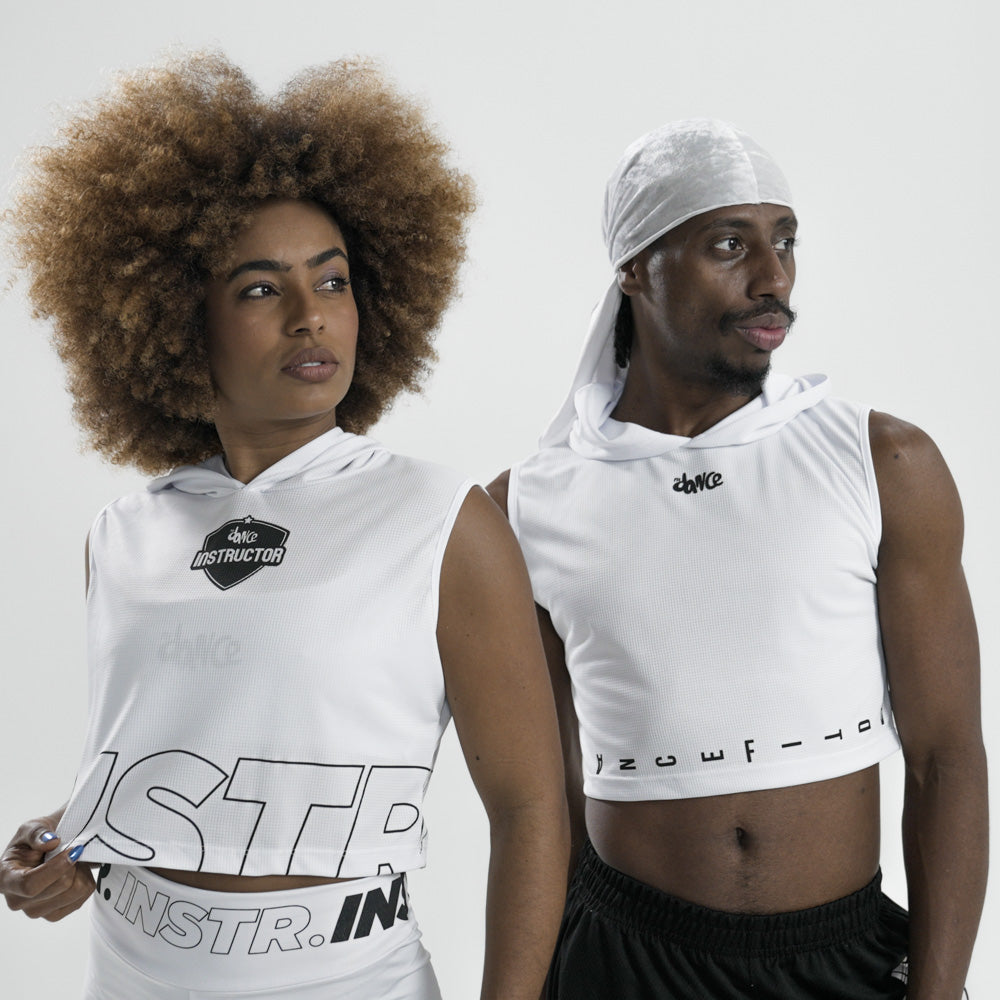 CROPPED CAPUZ INSTRUCTOR FITDANCE CLASSIC BRANCO