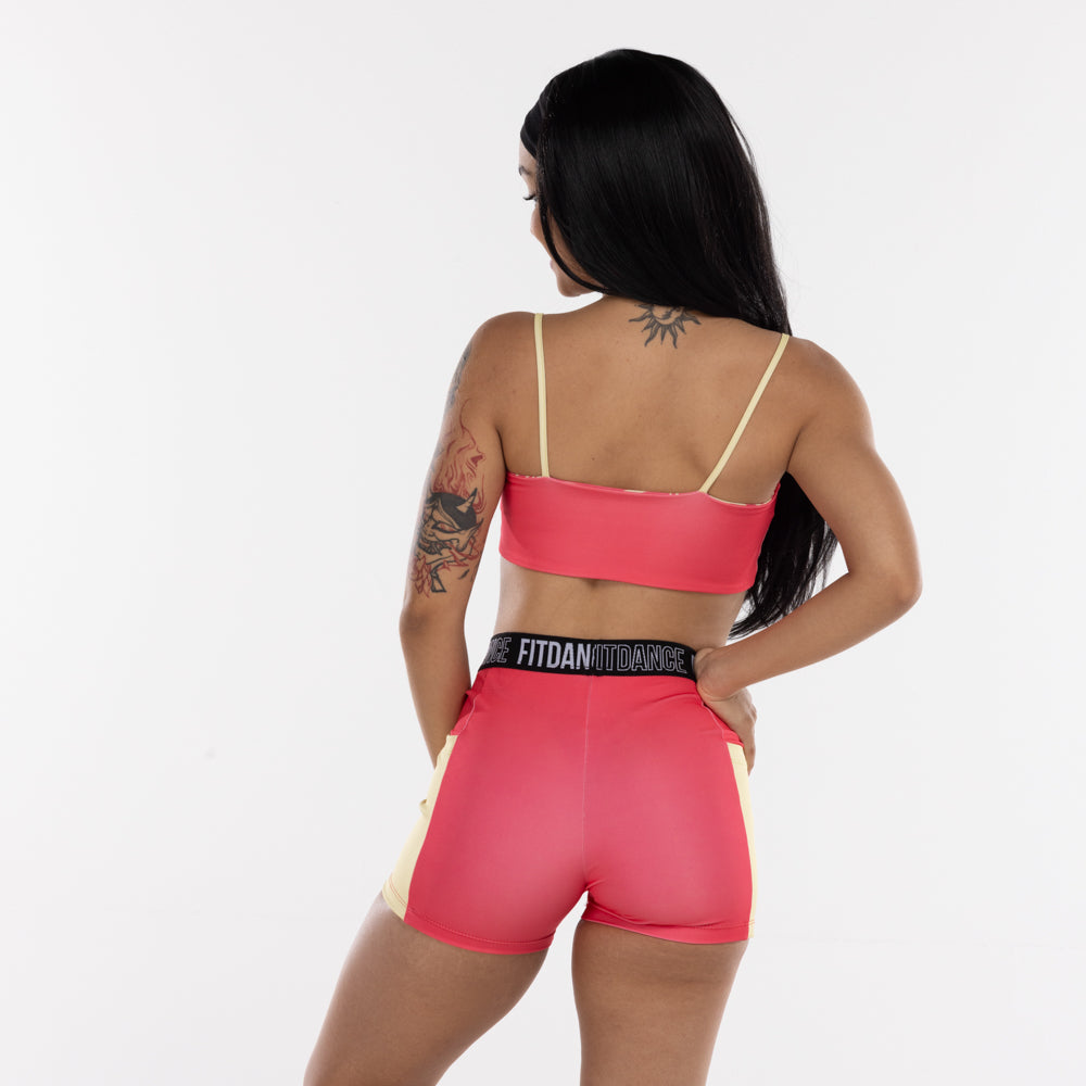 TOP REGATA DUPLA FACE FITDANCE ROSA