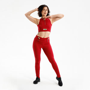 TOP CROPPED ZÍPER FITDANCE PL VINHO