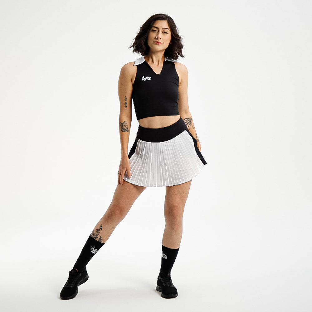 CROPPED POLO FITDANCE SPORT PRETO