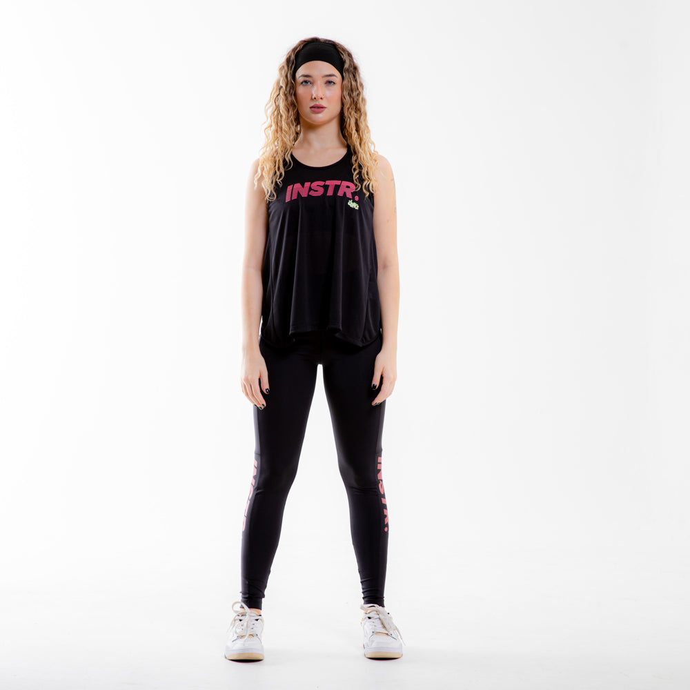 REGATA TRANSPASSADA FITDANCE INSTRUCTOR PRETO