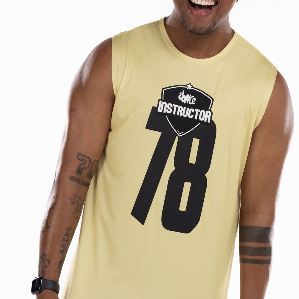 REGATA MACHÃO FITDANCE INSTRUCTOR AMARELO