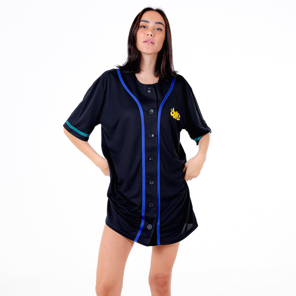 CAMISA BASEBALL CUSTOM FITDANCE PRETO