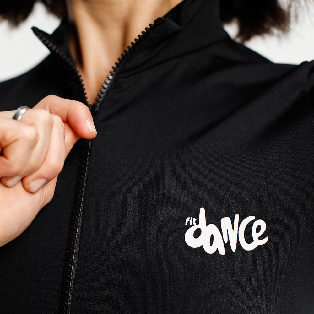 MACACAO ZIPER GOLA FTIDANCE PRETO