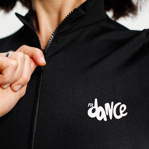 MACACAO ZIPER GOLA FTIDANCE PRETO