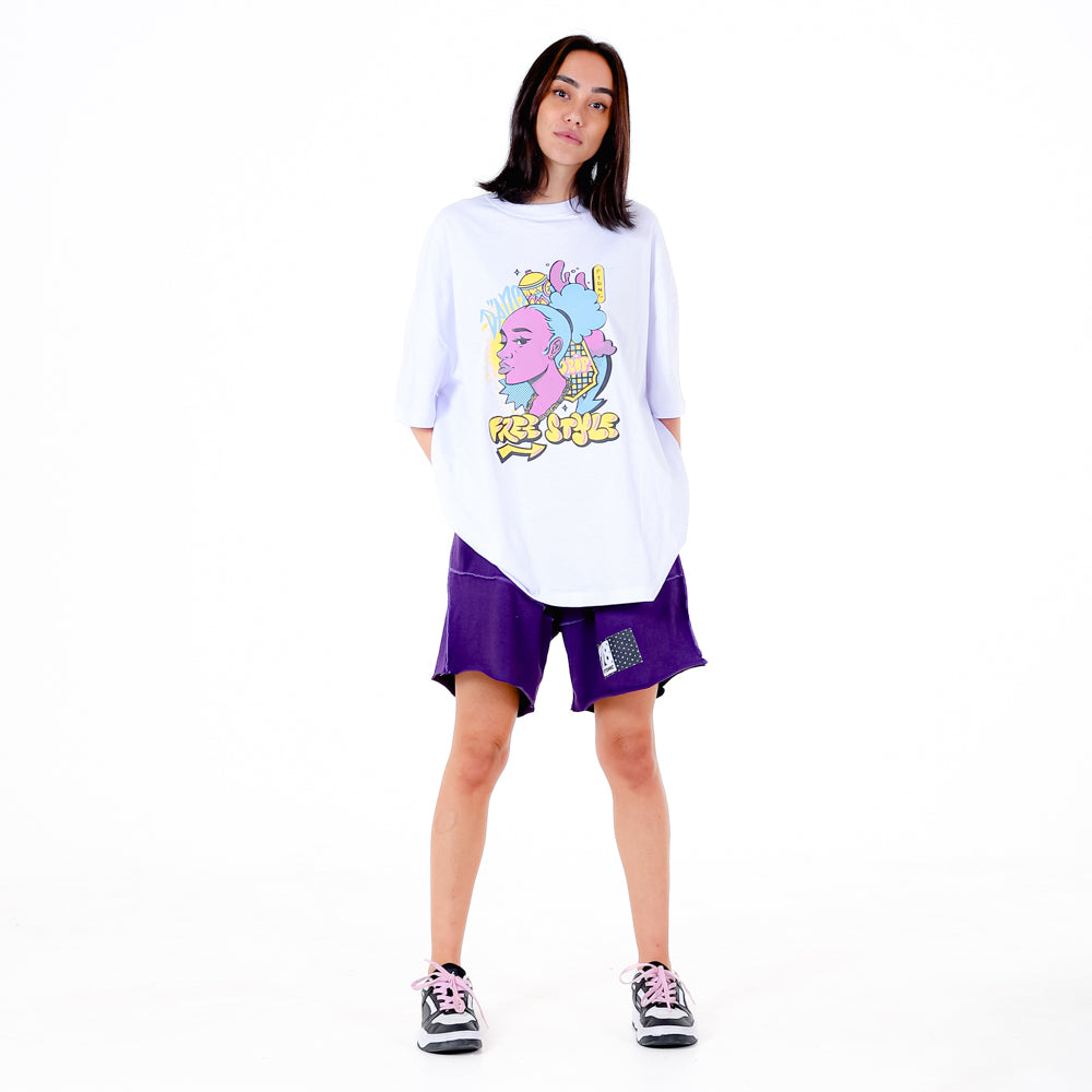 CAMISETA OVER WOMAN FTDNC BRANCA