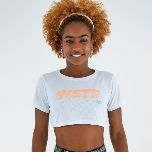 CROPPED FITDANCE INSTRUCTOR OFF-WHITE