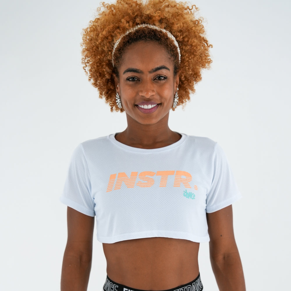 CROPPED FITDANCE INSTRUCTOR OFF-WHITE