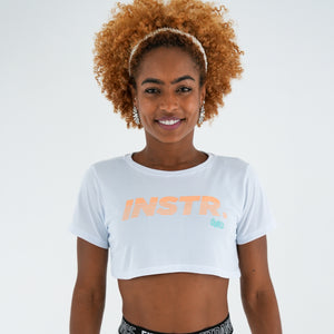 CROPPED FITDANCE INSTRUCTOR OFF-WHITE
