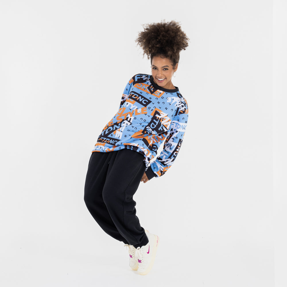 MOLETOM LOGOS FTDNC AZUL