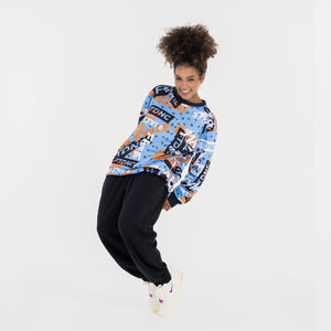 MOLETOM LOGOS FTDNC AZUL