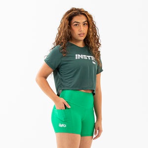 CROPPED FITDANCE INSTRUCTOR CHROMA VERDE