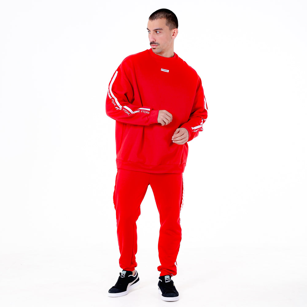 MOLETOM LISTRA FTDNC VERMELHO