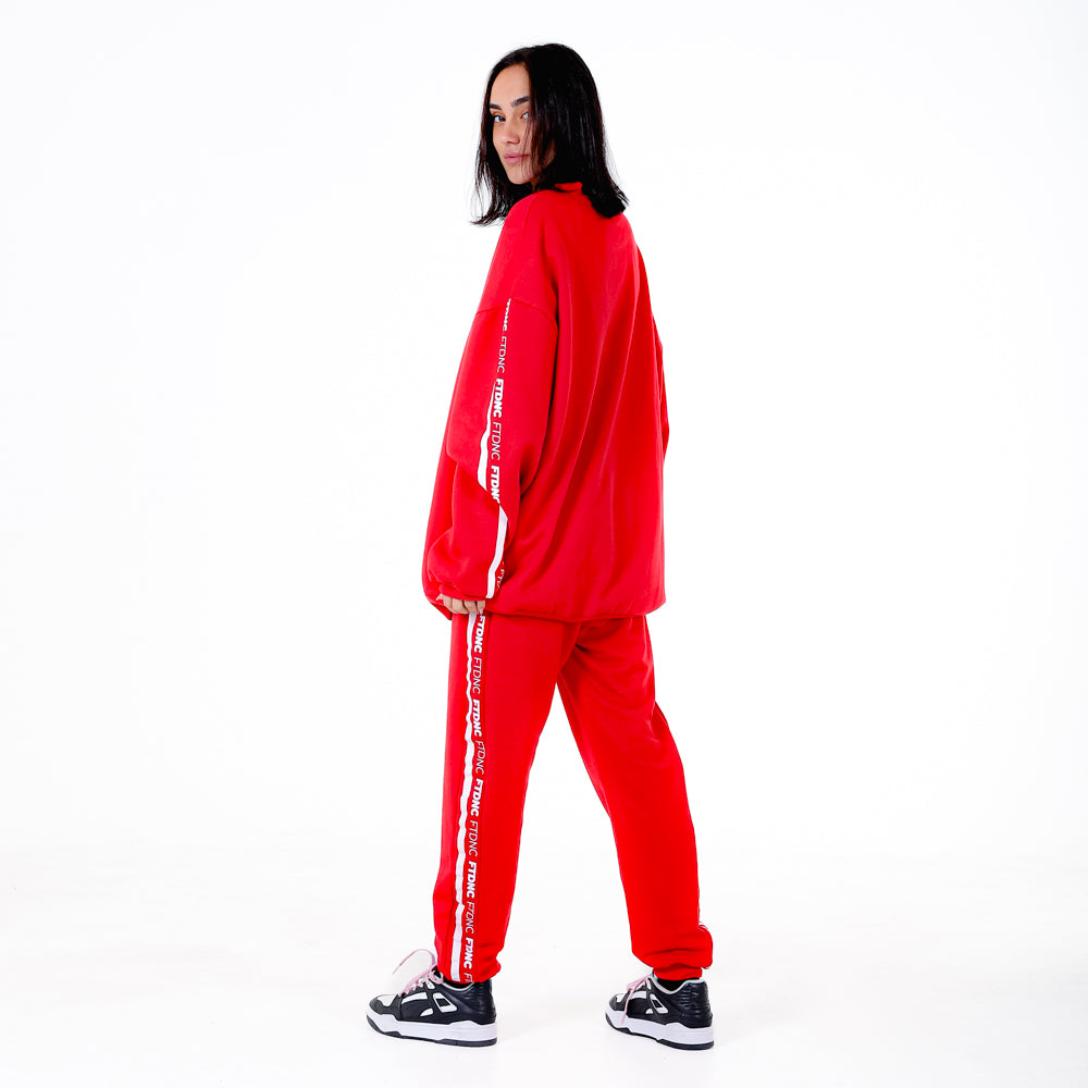 CALÇA MOLETOM LISTRA FTDNC VERMELHO