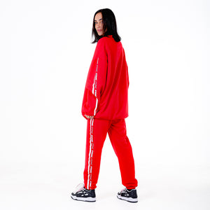 CALÇA MOLETOM LISTRA FTDNC VERMELHO