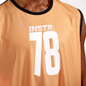 REGATA MACHÃO INSTRUCTOR BEATS FITDANCE LARANJA