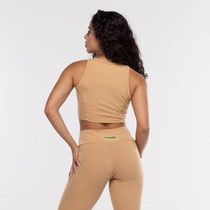 TOP CROPPED ZÍPER FITDANCE FENDI