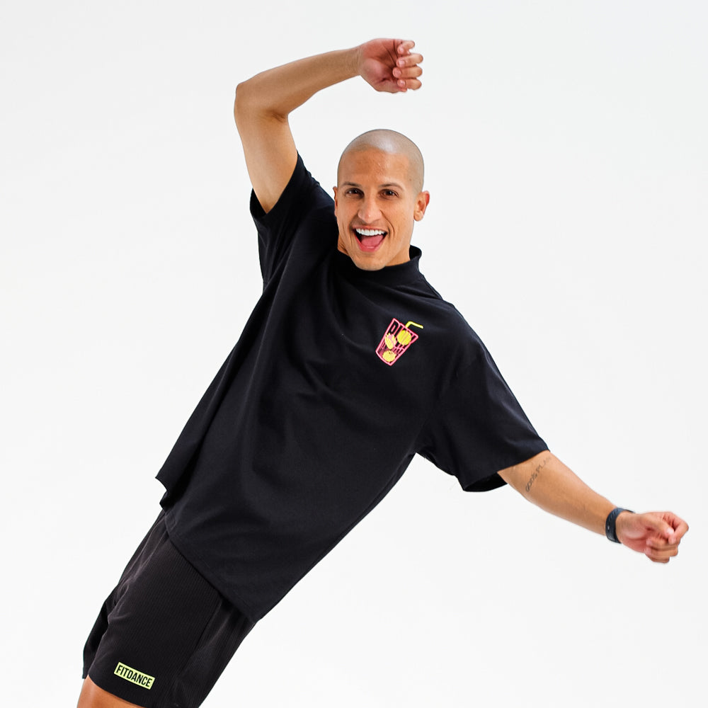CAMISETA OVERSIZED PL FITDANCE PRETO