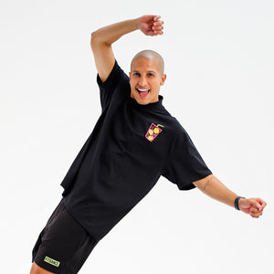 CAMISETA OVERSIZED PL FITDANCE PRETO
