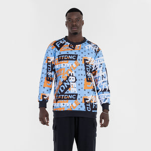 MOLETOM LOGOS FTDNC AZUL