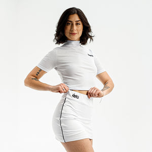 SHORTS SAIA VIÉS FITDANCE BRANCO