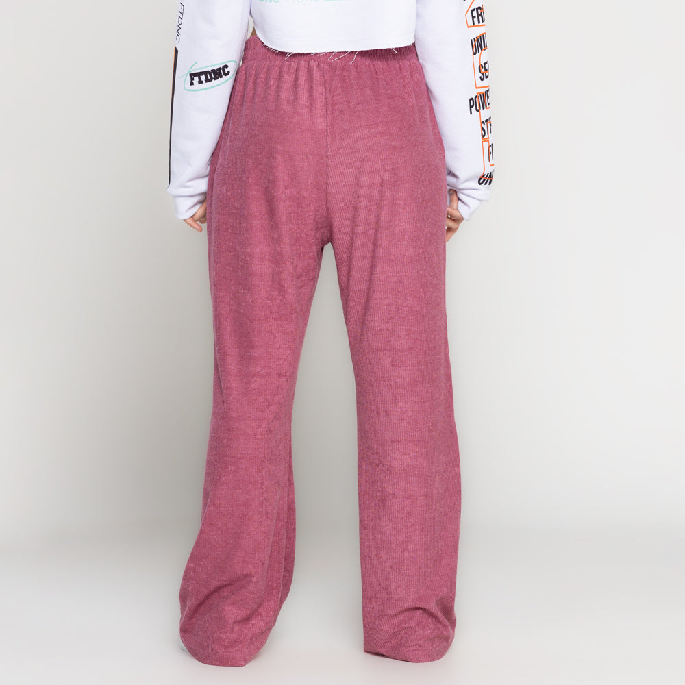 CALÇA AVELUDADA FTDNC ROSA PINK