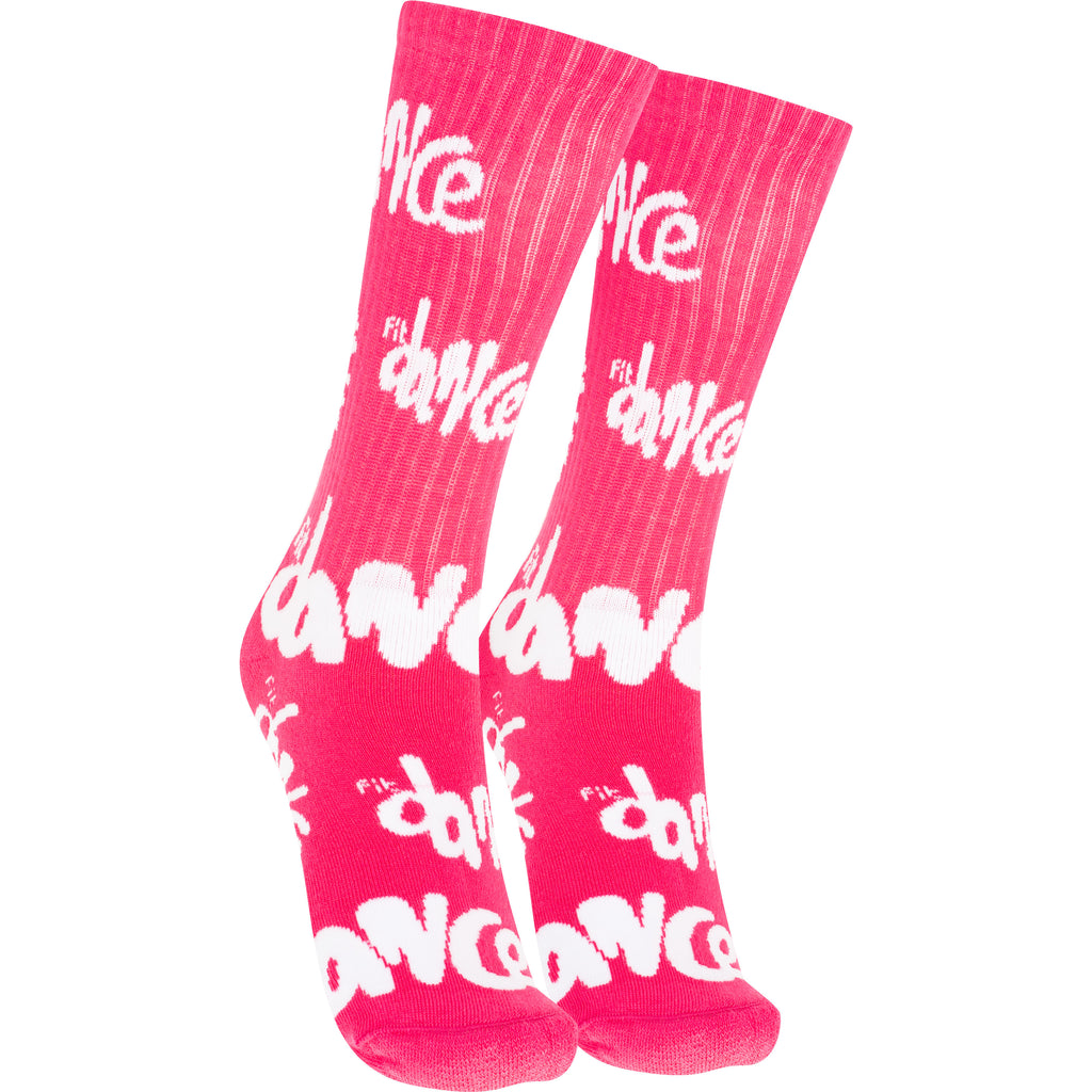 MEIA FULL PRINT FITDANCE ROSA