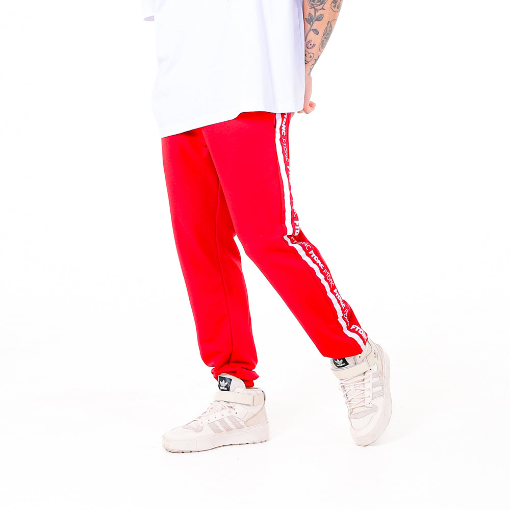 CALÇA MOLETOM LISTRA FTDNC VERMELHO