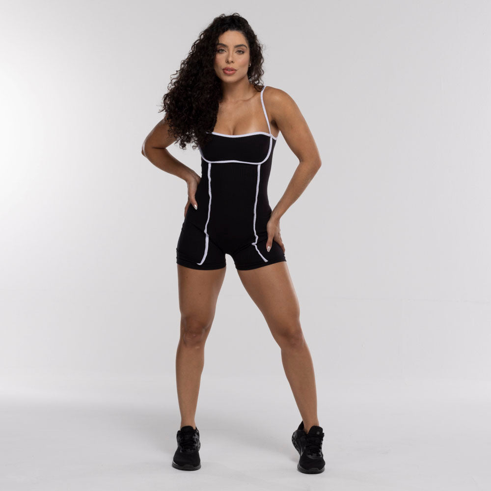 MACACÃO VIÉS FITDANCE PRETO