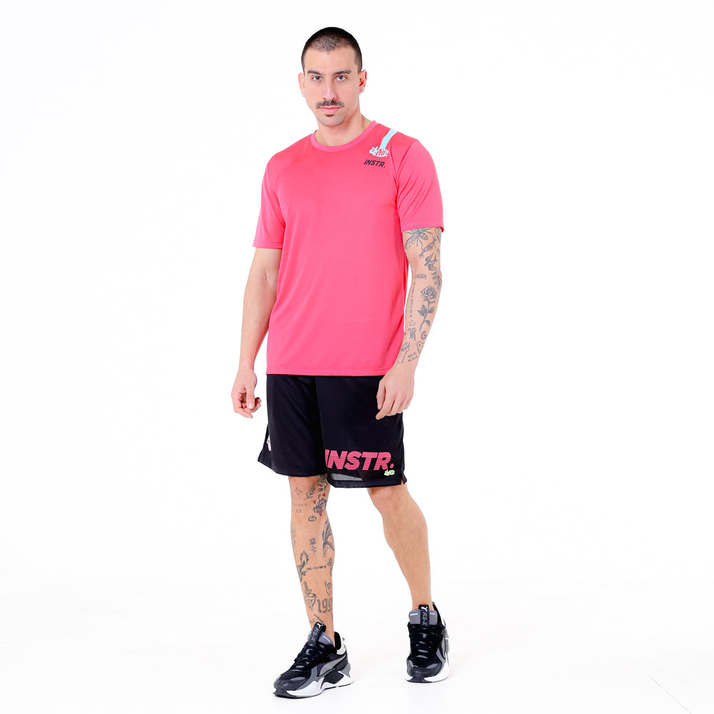 BERMUDA 2 EM 1 FITDANCE INSTRUCTOR PRETO EST ROSA