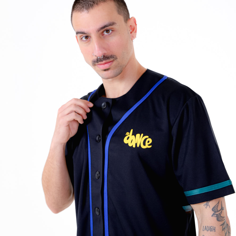 CAMISA BASEBALL CUSTOM FITDANCE PRETO