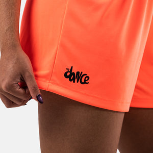 SHORTS FITDANCE MOVE LARANJA NEON